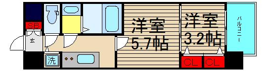 エスレジデンス日本橋クオリアの間取り