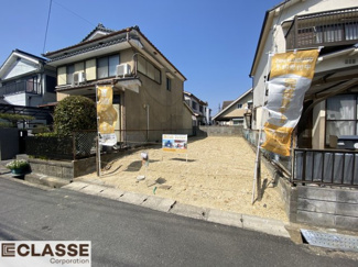 【前面道路含む現地写真】 | 城陽市富野西垣内　売土地　建築条件無し