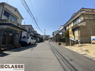 【前面道路含む現地写真】 | 城陽市富野西垣内　売土地　建築条件無し