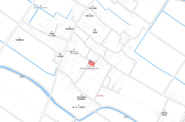 千丁町太牟田　売土地の地図