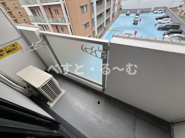 YKハイツ中崎Ⅱのバルコニー