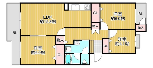 【間取り】の画像