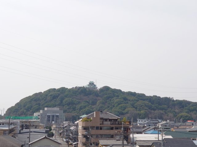 宝マンション小牧の展望|小牧山城が目の前