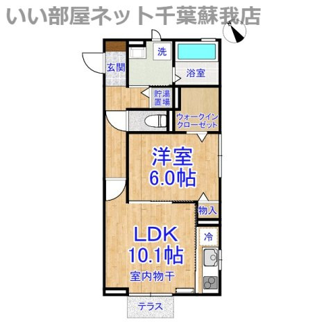 エスペランサAの間取り|ひと味違う？不動産屋のイメージを変えたい！『いい部屋ネット千葉蘇我店』へ是非お越しください♪