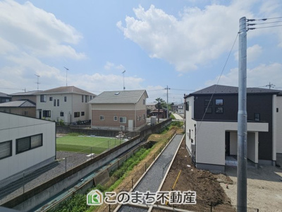 【展望】 | グラファーレ小山市雨ヶ谷新田　2号棟 | 近隣に高い建物がないので、日差しもしっかりと確保できます。