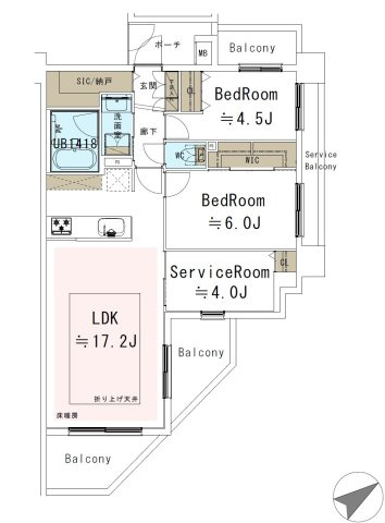 【間取り】 | クレストフォルム上野グランステージ