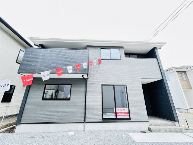 新築　高崎市下豊岡町2期　１号棟の外観|現地写真　2025年5月完成しました！ご内覧等、お気軽にお問合せください♪　							
