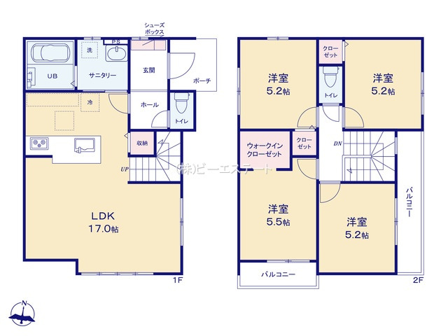 【間取り】 | 大府市横根町1期4号棟