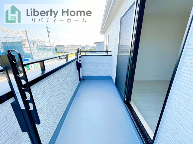 つくば市高見原1丁目23-P1　新築戸建　10号棟のバルコニー