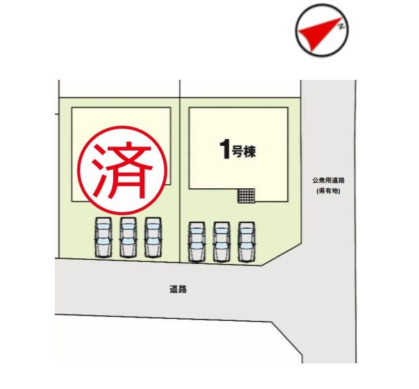 神栖市居切　新築戸建の区画図
