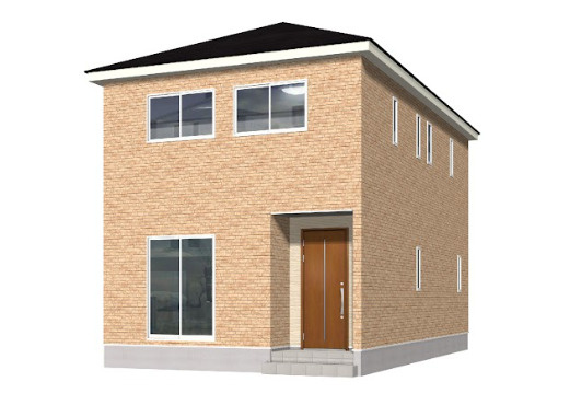 クレイドルガーデン八戸市根城　第7　３号棟の外観パース