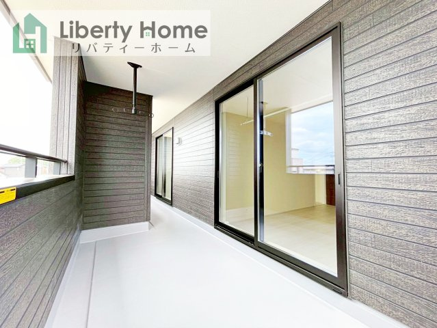 水戸市河和田町3期　新築戸建　2号棟のバルコニー