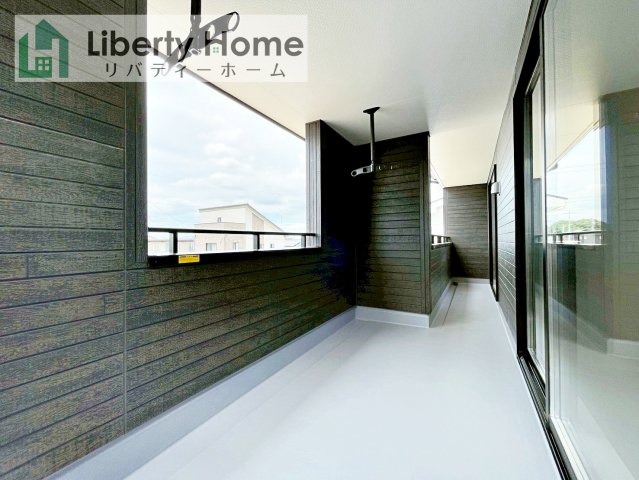 水戸市河和田町3期　新築戸建　2号棟のバルコニー