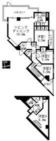 Ｎｓ２１やごとＢ棟の間取り