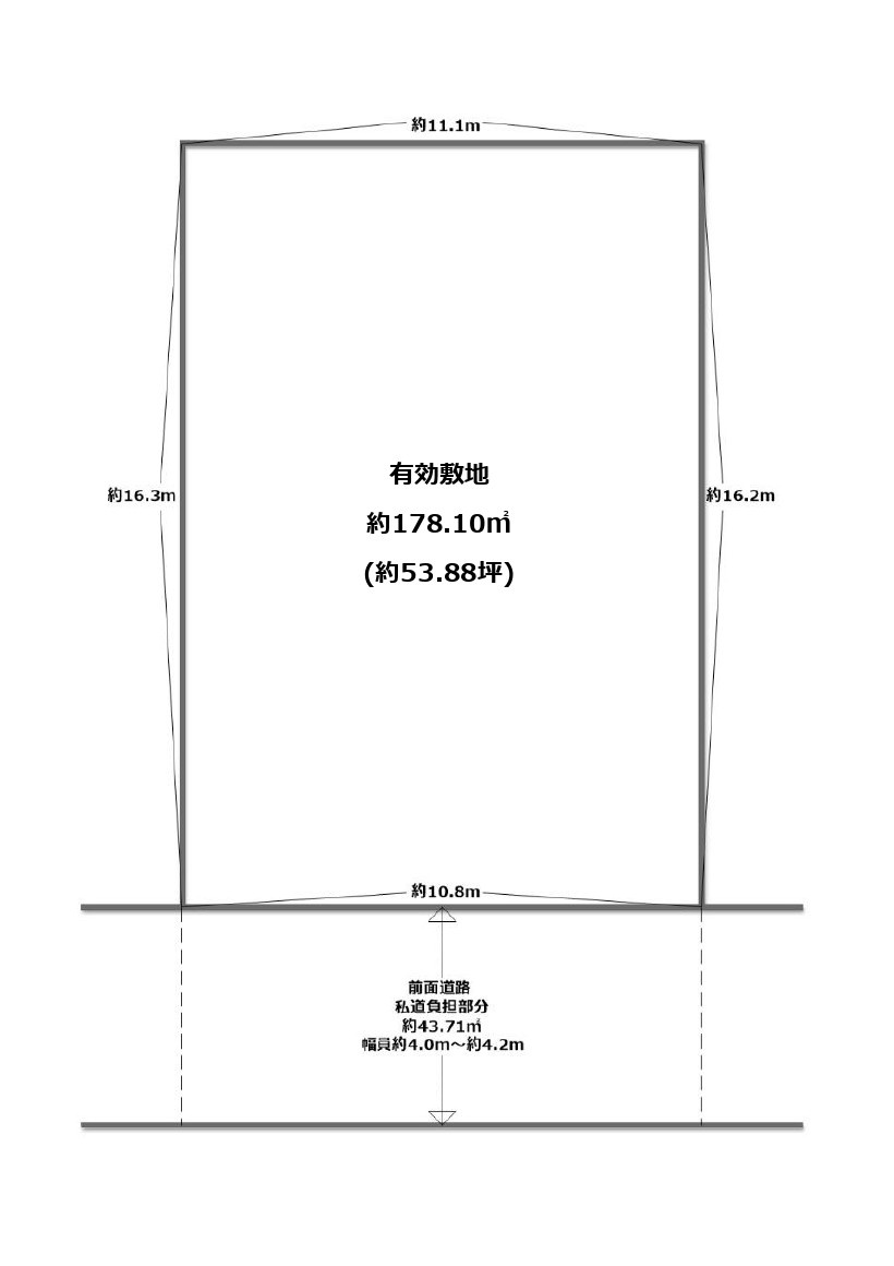 奈良県大和郡山市植槻町の区画図