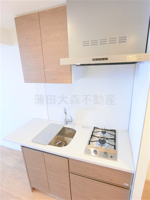 クレストコート池上のキッチン|システムキッチン　ガス2口