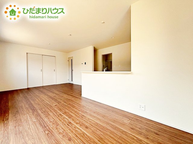 【居間・リビング】 | 笠間市中央第2　新築戸建 | 大型テレビに大型ソファー(^^)どんなインテリアにするか考えただけでわくわくしますね！