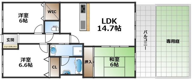 【間取り】 | エスリード千里桃山台
