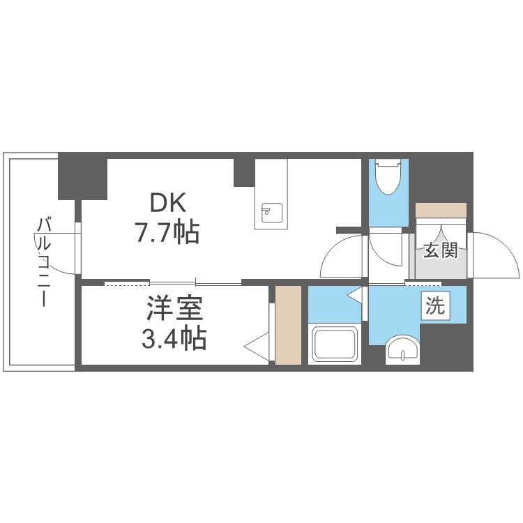 大阪難波Noahの間取り