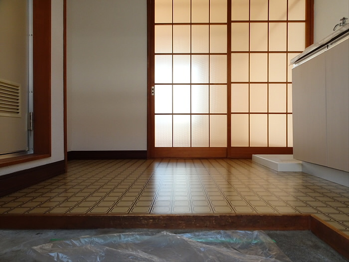 ハイツみのりの玄関