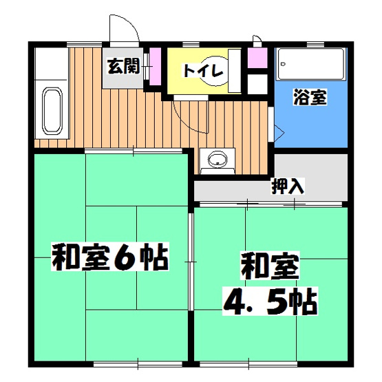 【間取り】 | ハイツ寿賀