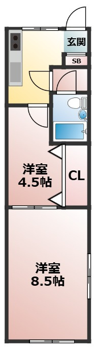 龍ハイツの間取り