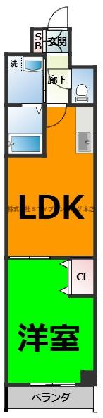 仲介手数料０円！エクセラン　本願寺の間取り