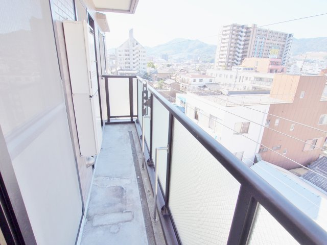 関本祇園ビルのバルコニー