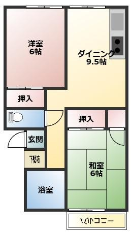 コスモコーポ昭和町の間取り