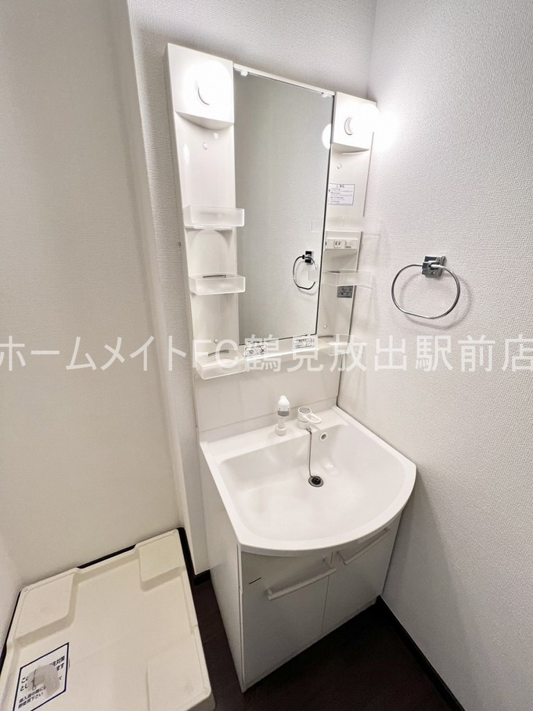 東大阪市森河内西１丁目のハイツの独立洗面台
