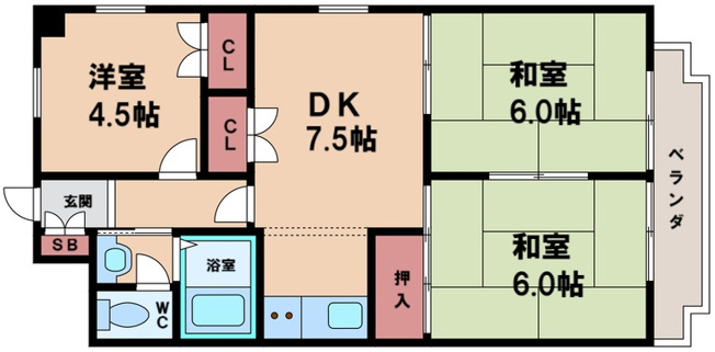 【間取り】 | コーポエクセルⅠ