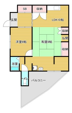半田貸家の間取り