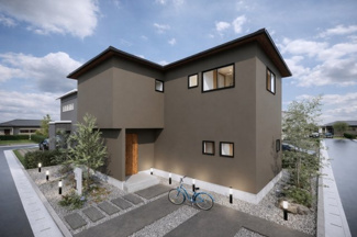 【完成予想図】 | 宇治市宇治野神　売土地　建築条件付き | 弊社標準仕様（アトリエスタイルハウス仕様）では、耐震等級3相当が標準です。間取りにもよりますので、設計士に確認しながら、ご希望の間取りとの兼ね合いで考えていきましょう。