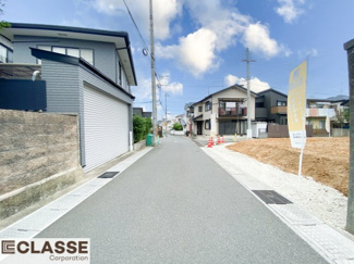 【前面道路含む現地写真】 | 宇治市宇治野神1期　売土地　建築条件無し