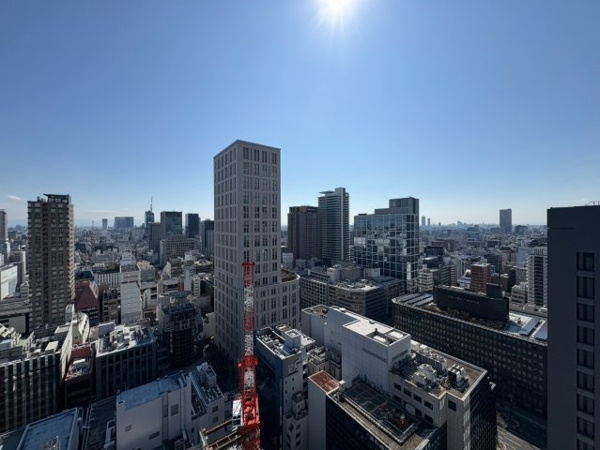 【展望】 | 【物件からの眺望・南西向き】シティライフを謳歌するコーナーサッシから望む眺望！