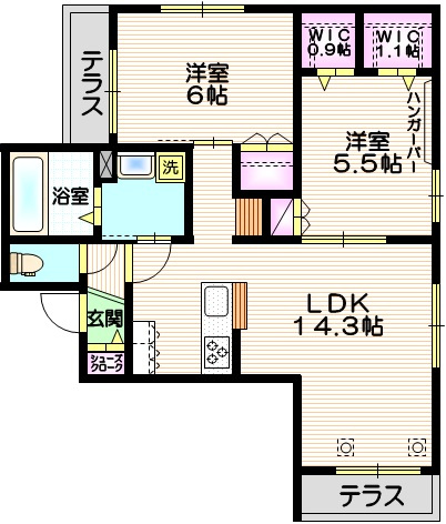 メゾンペールの間取り