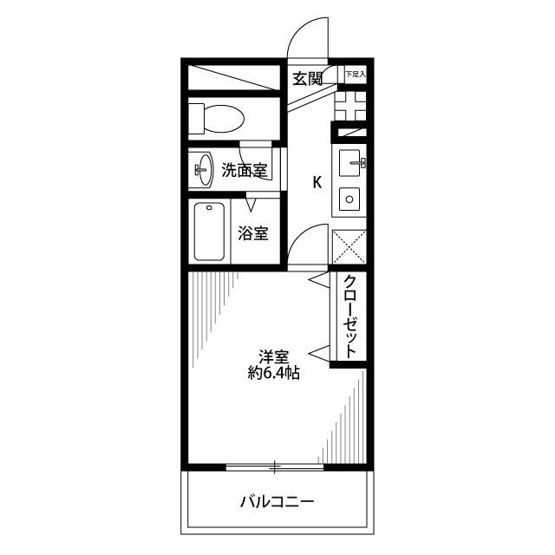【間取り】 | アンプルール　フェール　Ｋ．Ｙｕ