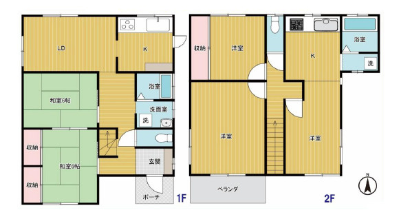 【間取り】 | 高崎市井野町　中古住宅 | 5LDK＋K