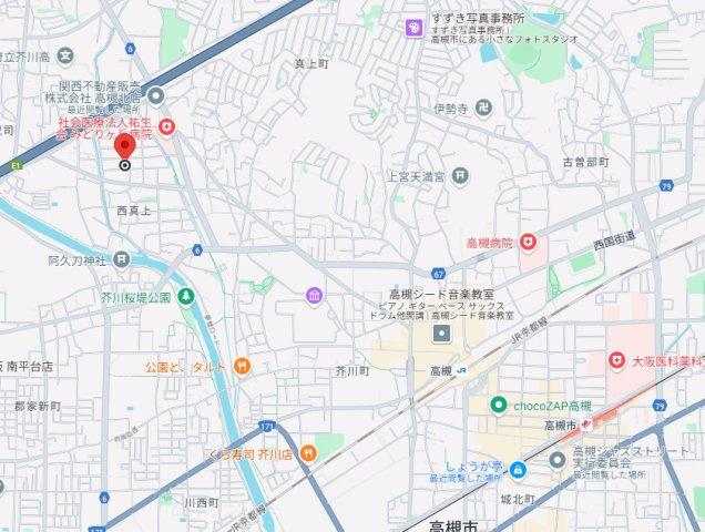 レジデンス中島の地図