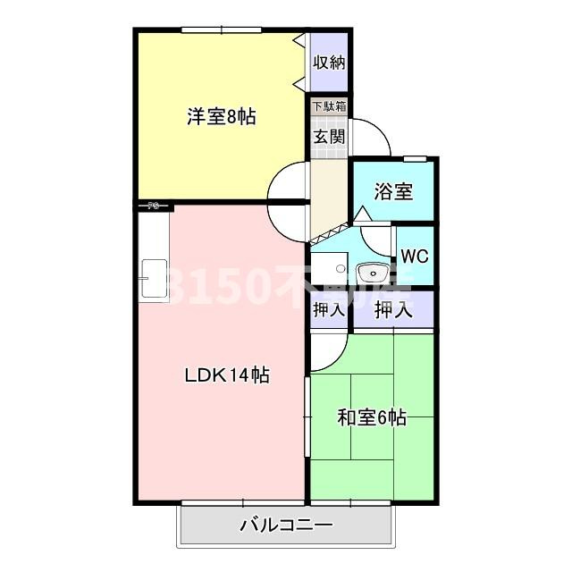MUヒルズ茜部の間取り