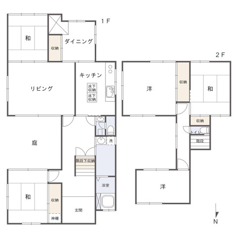 上福岡町　戸建の間取り