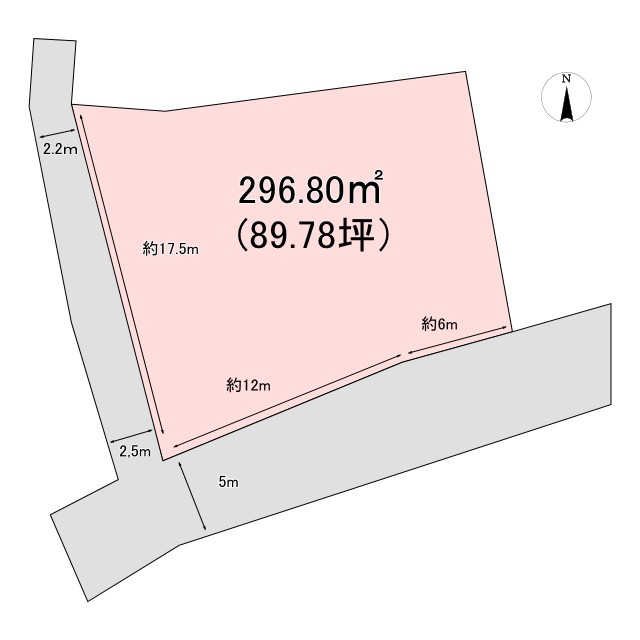 土地　上田市殿城の区画図