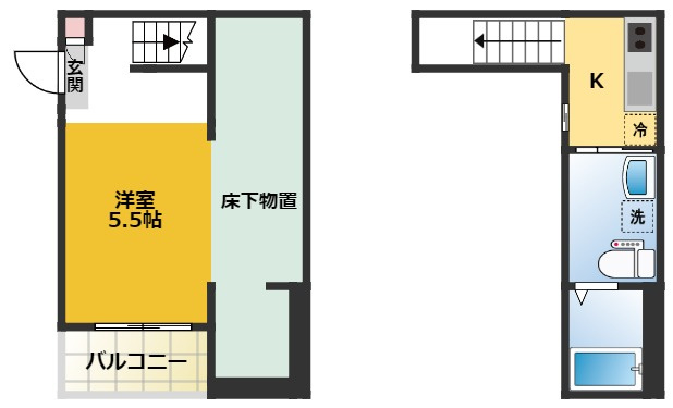 【間取り】 | VIVA米野Ⅱ(ビバコメノツー)