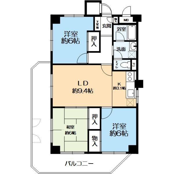 サニーハウス六甲台の間取り
