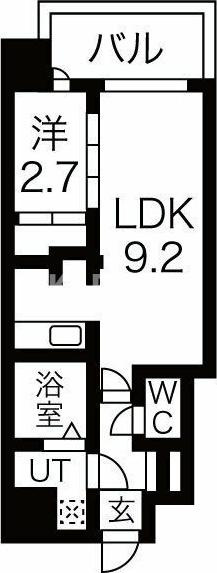 ミラージュパレス都島本通の間取り