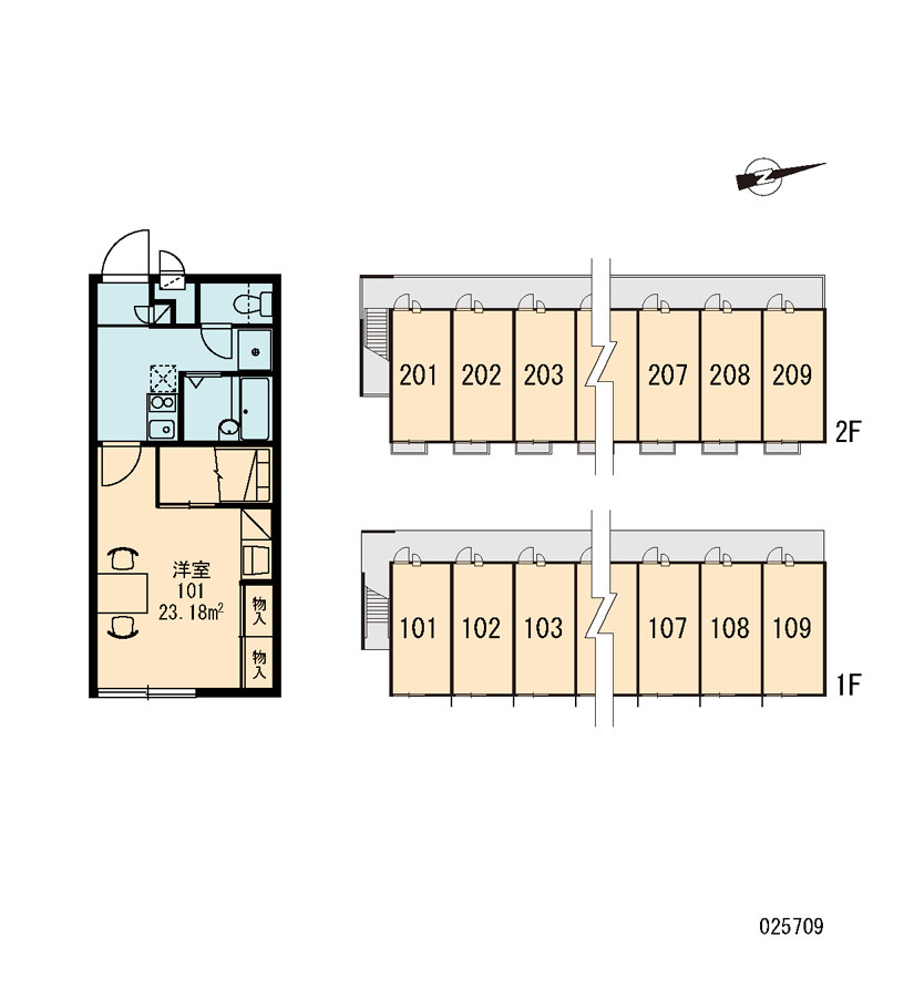 レオパレスメゾンTHKの区画図|画像3