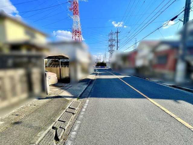 日進市梅森台5丁目土地の前面道路含む現地写真