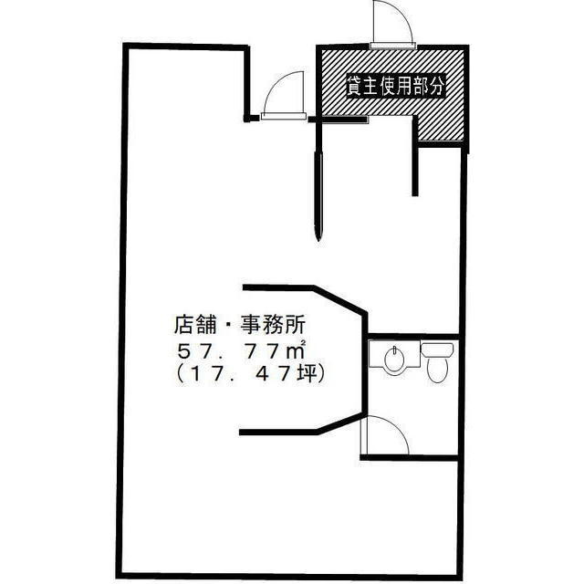 蘇原花園町店舗・事務所の間取り