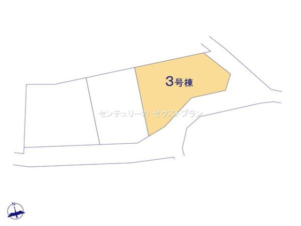 桐生第7広沢町 3号棟の区画図|区画図