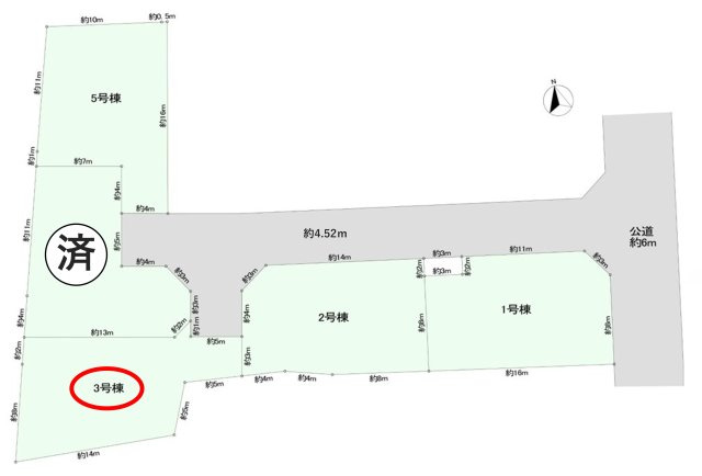 【土地図】 | 海老名市本郷 建築条件付き売地 全5区画 | 注文住宅が理想だな．．．．でも金額が．．．．そんな方にオススメ♪まずはお気軽にお問い合わせください！